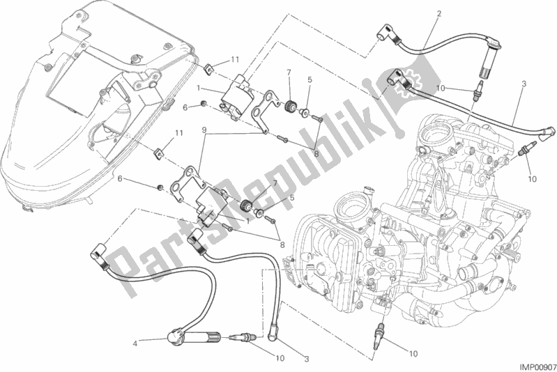 Toutes les pièces pour le Faisceau De Câbles (bobine) du Ducati Diavel FL Thailand 1200 2018
